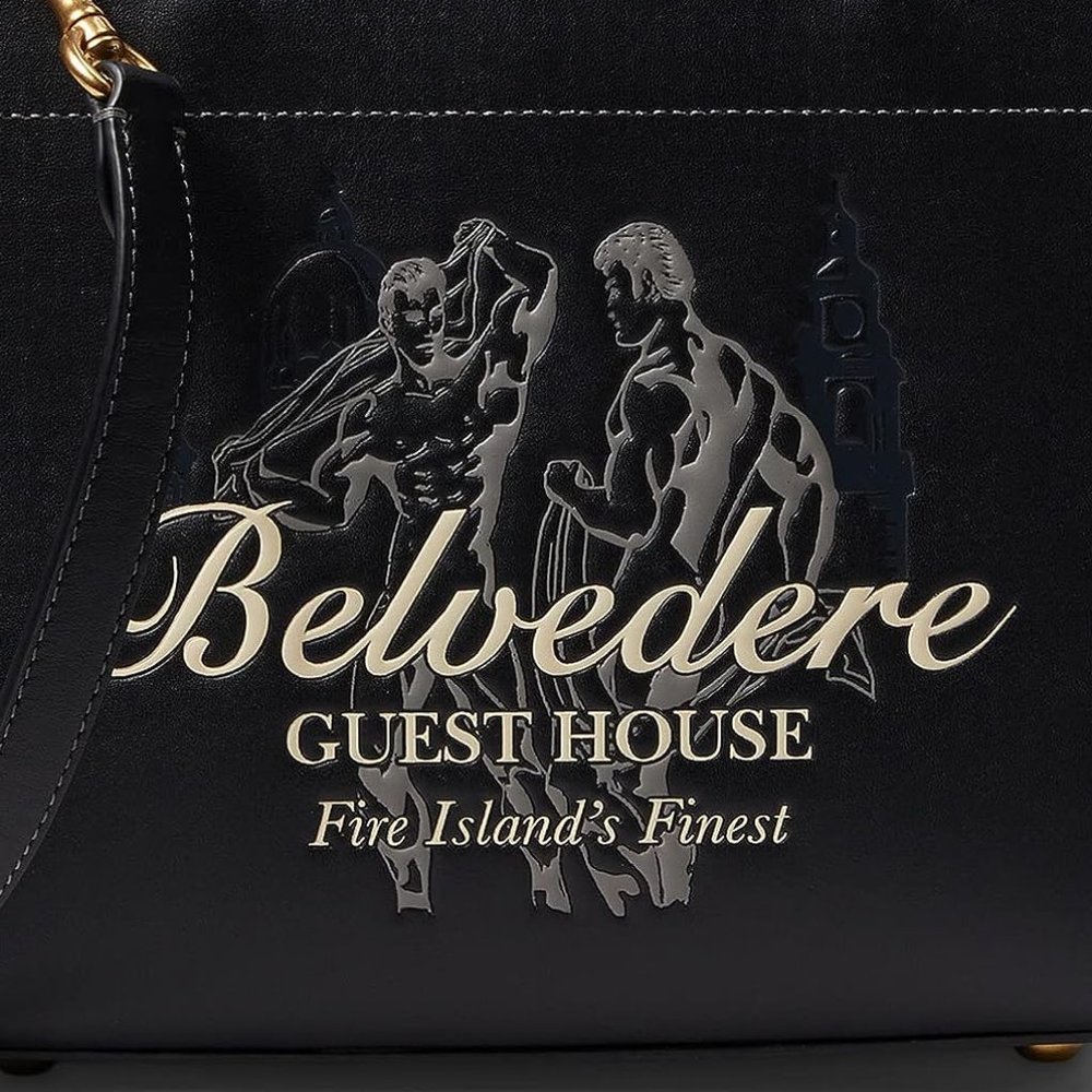 NWT Coach Belvedere Cashin Carry 22 Fire Island Graphic Leather Purse Handbag - Picture 4 of 15